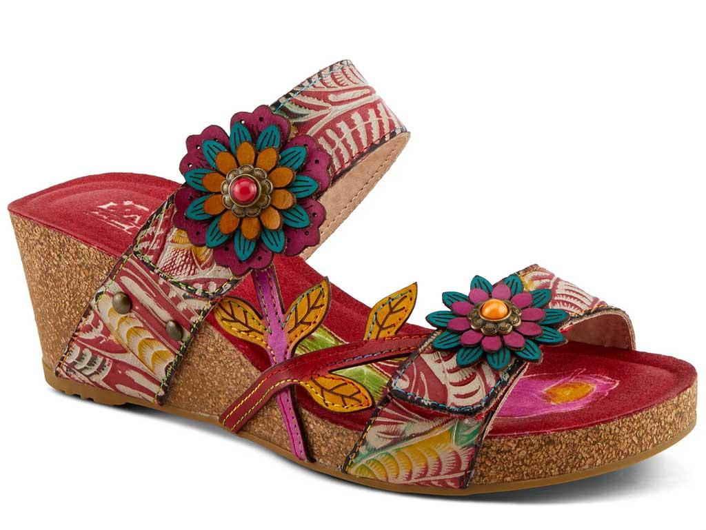 L'Artiste Women's Moai Red Multi