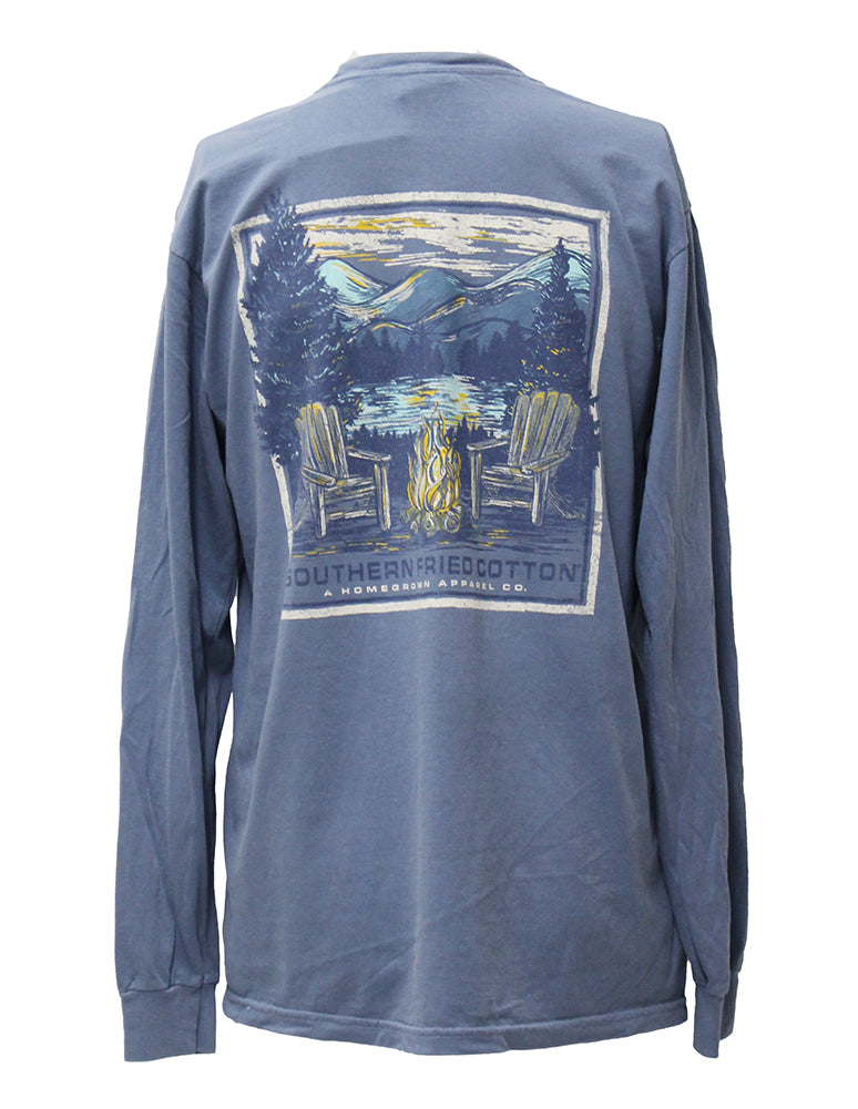 Southern Fried Cotton Men's Mountain Bonfire T-Shirt