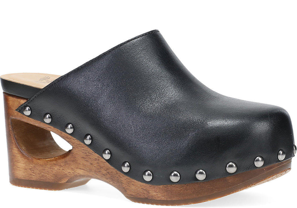 Dansko Women's Asher Wooden Heeled Clog