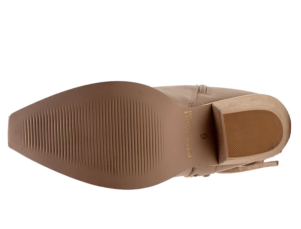 Very Volatile Women's Palomino Knee-High Suede Fringe Stud Boot