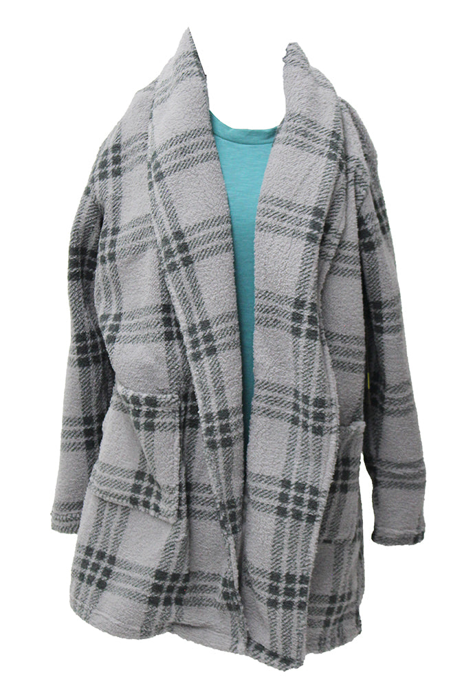 Stillwater Supply Co. Hope Mid Pile Plaid Cardigan