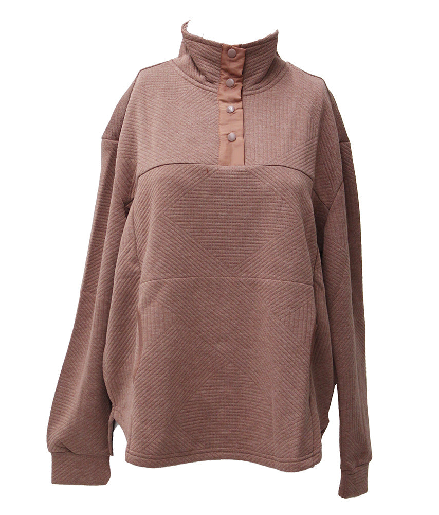 Stillwater Supply Co. Leonia Quilted 1/4 Snap Pullover